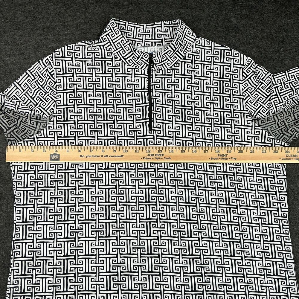 IBKUL Sun Protective Top XXL Ethnic Print 1/4 Zip Long Sleeve UPF 50 Mesh Vents - Picture 8 of 12